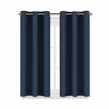 Picture of NICETOWN Blackout Draperies Curtains, All Season Thermal Insulated Solid Grommet Top Blackout Curtains/Drapes for Kid's Room (Navy, 1 Pair, 29 x 45 Inch)