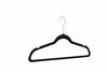 Picture of Amazon Basics Velvet Non-Slip Suit Clothes Hangers, Black/Rose Gold - Pack of 100