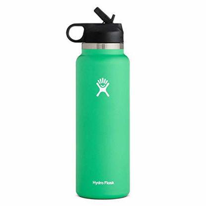Picture of Hydro Flask Water Bottle - Wide Mouth Straw Lid 2.0-40 oz, Spearmint
