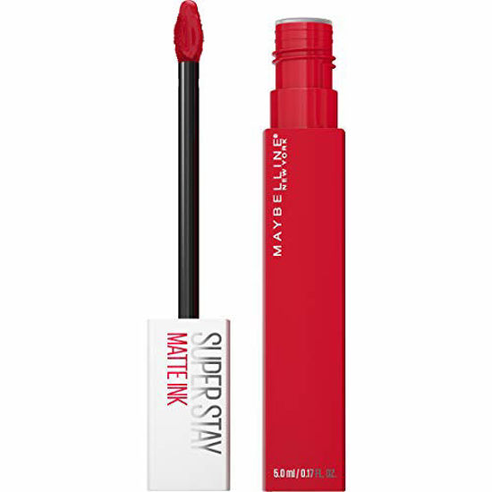 Picture of Maybelline SuperStay Matte Ink Liquid Lipstick, Long-lasting Matte Finish Liquid Lip Makeup, Highly Pigmented Color, Shot Caller, 0.17 fl. oz.