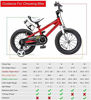 Picture of RoyalBaby Kids Bike Boys Girls Freestyle BMX Bicycle with Training Wheels Gifts for Children Bikes 12 Inch Red