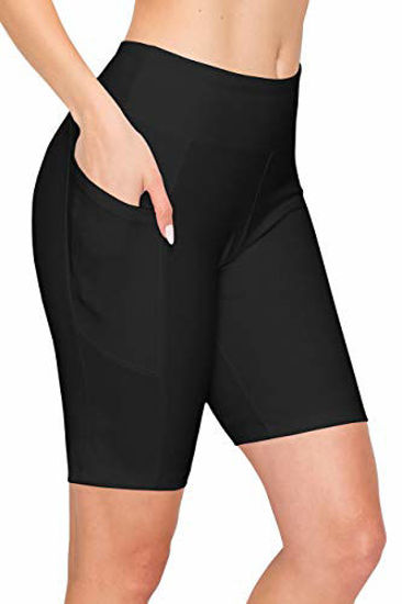 GetUSCart- ALWAYS Women's 8 Bike Shorts with Pockets - High Waist