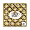 Picture of Ferrero Rocher Fine Hazelnut Milk Chocolate, 24 Count, Chocolate Candy Gift Box, 10.5 Oz, Perfect Easter Egg and Basket Stuffers