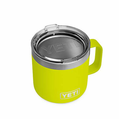 Picture of YETI Rambler 14 oz Mug, Stainless Steel, Vacuum Insulated with Standard Lid, Chartreuse