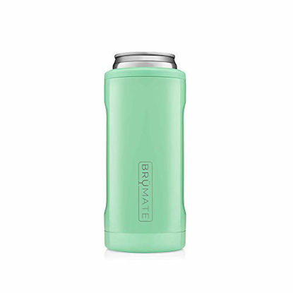 Picture of BrüMate Hopsulator Slim Double-Walled Stainless Steel Insulated Can Cooler for 12 Oz Slim Cans (Seafoam)