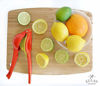 Picture of Top Rated Zulay Premium Quality Metal Lemon Lime Squeezer - Manual Citrus Press Juicer (Bright Red and Yellow)