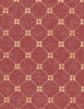 Picture of Covers For The Home Deluxe Elastic Edged Flannel Backed Vinyl Fitted Table Cover - Fashion Diamond (Rust) Pattern - Oblong/Oval - Fits Tables up to 48" W x 68" L