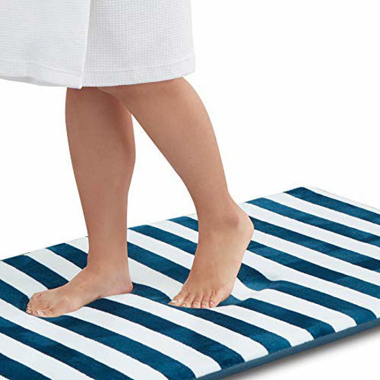  Genteele Bath Mats for Bathroom Non Slip - Black 17 x