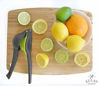 Picture of Top Rated Zulay Premium Quality Metal Lemon Lime Squeezer - Manual Citrus Press Juicer (Gray and Lime Punch)