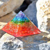 Picture of Energy Generator Orgone Pyramid for Emf Protection & Healing- meditation orgonite pyramids/crystal chakra