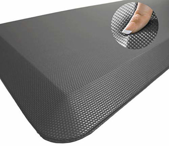 Picture of Sky Solutions Anti Fatigue Mat - Cushioned Comfort Floor Mats For Kitchen, Office & Garage - Padded Pad For Office - Non Slip Foam Cushion For Standing Desk (20x32x3/4-Inch, Gray)