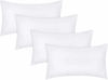 Picture of Utopia Bedding Throw Pillows Insert (Pack of 4, White) - 12 x 20 Inches Bed and Couch Pillows - Indoor Decorative Pillows