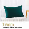 Picture of ZIMASILK 100% Mulberry Silk Pillowcase for Hair and Skin Health,Both Sides 19 Momme Silk,1pc (Standard 20''x26'', Blackish Green)