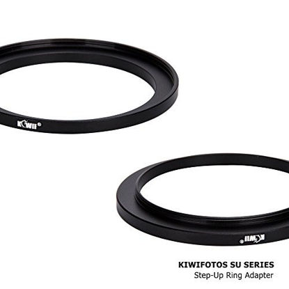 Picture of Kiwifotos 43mm-52mm Step-up Adapter Ring for Lenses (43mm Lens to 52mm Filter, Hood, Lens Converter and Other Accessories)