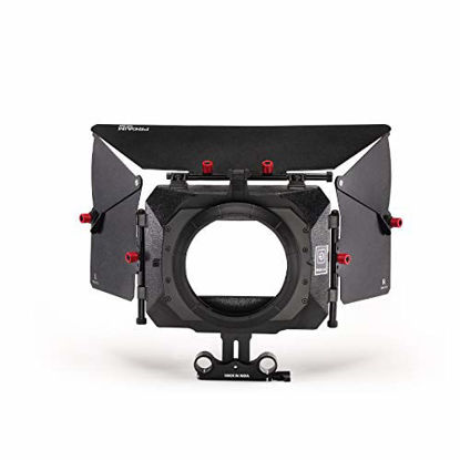 Picture of PROAIM MB-600 Full-Featured Sunshade Mattebox with Height Riser for Camera Lenses up to 95mm for 15mm Rail Rod Support Rig, for DSLR Video Canon Nikon Sony BMCC Panasonic Camcorder (P-MB-600)