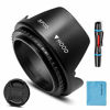 Picture of 82mm Lens Hood,Universal Tulip Flower Lens Hood Sun Shade with Centre Pinch Lens Cap for Canon Nikon Sony Pentax Olympus Fuji Camera