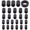 Picture of Taigoehua 27 Pieces RFI EMI Noise Suppressor Cable Clip for 3mm/ 5mm/ 7mm/ 9mm/ 13mm Diameter Cable with 40X24X16mm Ferrite Ring Toroid core Iron (Black)