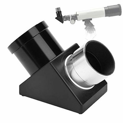 Picture of 1.25" 90 Degree Diagonal Adapter Erecting Image Positive Prism Optic Mirror for Telescope Eyepiece Accessories