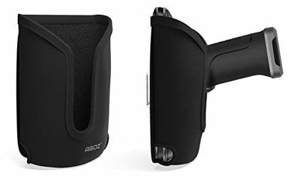 Picture of Agoz Barcode Scanner Holster for Zebra TC75x, TC75, TC70x, TC70, TC72, TC77, M60, MC67 to fit with Handheld Grip, Rugged Carrying Case Pouch, Cover with Metal Clip & Belt Loops