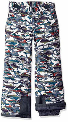 Picture of Arctix Kids Snow Pants with Reinforced Knees and Seat, White Multi Camo, Large