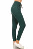 Picture of Leggings Depot JGA128-FORESTGREEN-M Solid Jogger Track Pants w/Pockets, Medium