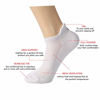 Picture of CelerSport Cushion No Show Tab Athletic Running Socks for Men and Women (6 Pairs),XL, White+Grey