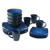 Picture of Gibson Elite Soho Lounge Reactive Glaze Stoneware Dinnerware set, Bella, Blue
