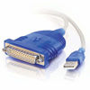 Picture of C2G 25 Pin to USB Adapter - Connect DB25 Serial & USB 1.1, 2.0 & 3.0 Devices - Perfect for Printers, Cameras, & Other 25 Pin Serial Devices