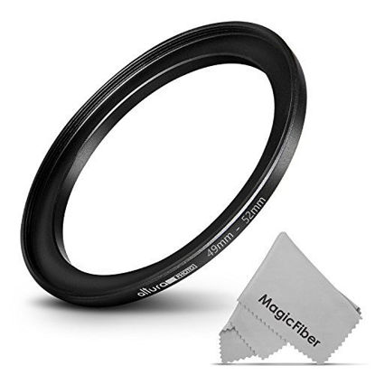 Picture of Altura Photo 49-52MM Step-Up Ring Adapter (49MM Lens to 52MM Filter or Accessory) + Premium MagicFiber Cleaning Cloth