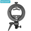 Picture of Neewer 2 Pieces S-Type Bracket Holder with Bowens Mount for Speedlite Flash Snoot Softbox Beauty Dish Reflector Umbrella