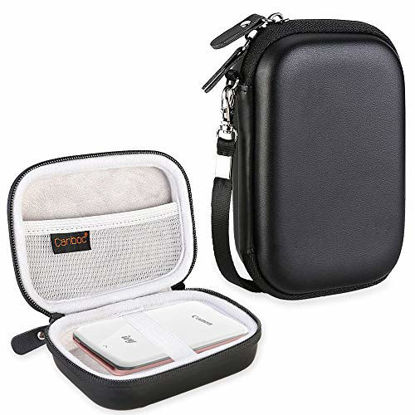 Picture of Canboc Hard Carrying Case for Canon Ivy Mobile Mini CLIQ CLIQ+ CLIQ 2 CLIQ+ 2 Instant Camera Printer Wireless Bluetooth Portable Smartphone Photo Printer, Mesh Pocket fit Photo Paper Cable, Black