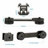 Picture of Ulanzi PT-3 Triple Cold Shoe Gimbal Microphone Mount Extenstion Bar, w 1/4 inch Adapter Video Light Microphone Mount Compatible for DJI OM 4/OSMO Mobile3/Zhiyun Smooth q 4/Feiyu Gimbal Stabilizer