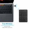 Picture of Macally 2.4G Wireless Numeric Keypad Keyboard for Laptop, Apple Mac iMac MacBook Pro/Air, Windows PC, or Desktop Computer with USB Receiver & Rechargeable 18 Key Slim Number Pad - Black