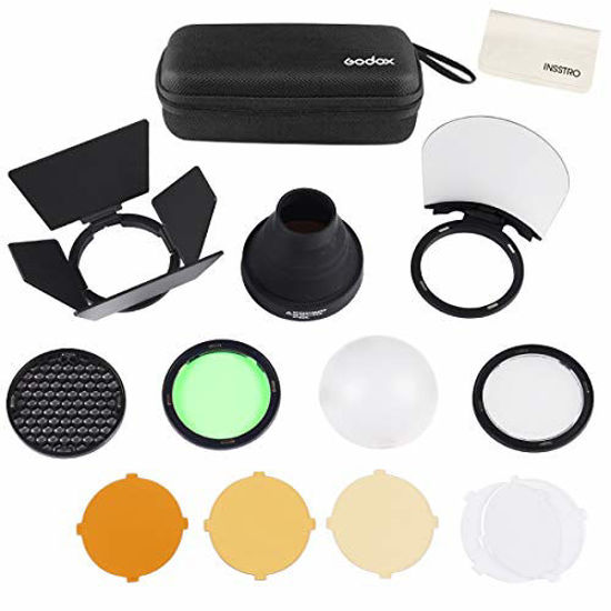 Picture of Godox AK-R1 Accessories Kit for Godox H200R Ring Flash Head Godox AD200 / AD200Pro / Godox V1 Round Head Flash Accessories wth Magnetic Port Easy to Use