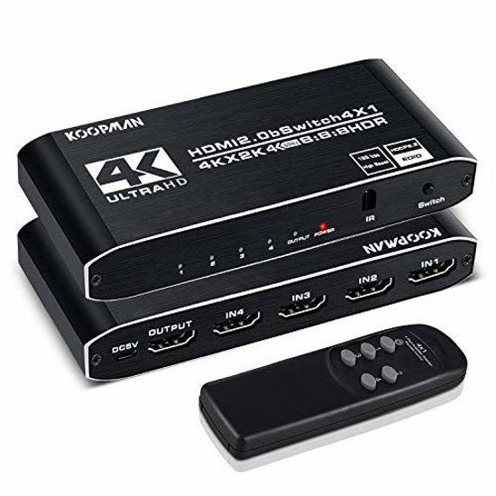 GetUSCart- HDMI Switch HDMI Splitter 4K@60HZ, HDR UHD HDMI2.0