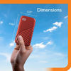 Picture of WD 1TB My Passport SSD External Portable Solid State Drive, Red, Up to 1,050 MB/s - WDBAGF0010BRD-WESN