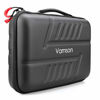 Picture of Vamson Large Carrying Case for GoPro Hero 9 8 7 6 5 4 3/DJI Osmo Action/AKASO/APEMAN/Insta360 One X Camera and Accessories, Hard PU Shell DIY Protective Travel Case Storage Bag Outdoor VP808