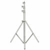 Picture of Neewer Stainless Steel Heavy Duty Light Stand 118"/300CM with 1/4-inch to 3/8-inch Universal Adapter for Photo Studio Softbox, Strobe Flash Monolight and Other Photographic Equipment (Silver)