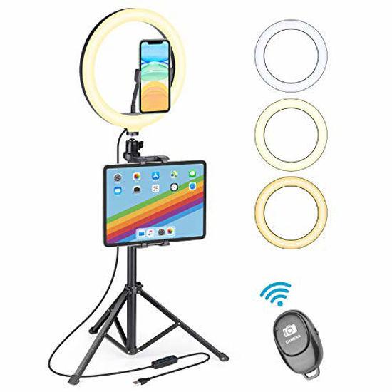 Buy Ring Light With Tripod & Phone Holder | Tripods and monopods | Argos