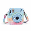 Picture of Phetium Instant Camera Case Compatible with Instax Mini 11,PU Leather Bag with Pocket and Adjustable Shoulder Strap (Rainbow)