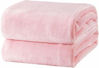 Picture of Bedsure Fleece Blanket Twin Size Pink Lightweight Blanket Super Soft Cozy Microfiber Blanket