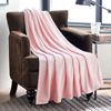 Picture of Bedsure Fleece Blanket Twin Size Pink Lightweight Blanket Super Soft Cozy Microfiber Blanket