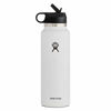 Picture of Hydro Flask Water Bottle - Wide Mouth Straw Lid 2.0 - 32 oz, White