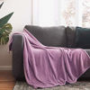 Picture of Bedsure Flannel Fleece Blanket Twin Size (60 x80 inch),Lilac Light Purple Lavender Violet Lightweight Blanket for Sofa, Couch, Bed, Camping, Travel - Super Soft Cozy Microfiber Blanket