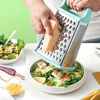 Picture of Spring Chef Professional Box Grater, Stainless Steel with 4 Sides, Best for Parmesan Cheese, Vegetables, Ginger, XL Size, Mint