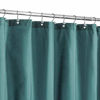 Picture of N&Y HOME Fabric Shower Curtain or Liner with Magnets- Hotel Quality, Machine Washable, Water Repellent - Teal, 72x72