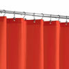 Picture of N&Y HOME Fabric Shower Curtain or Liner with Magnets - Hotel Quality, Machine Washable, Water Repellent - Orange, 72x72