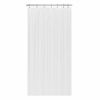 Picture of LiBa Fabric Bathroom Shower Curtain Waterproof Antimicrobial Mildew Resistant 36" W x 72" H White Heavy Duty Shower Curtain