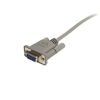 Picture of StarTech.com 25 ft Cross Wired DB9 Serial Null Modem Cable - F/F - 25ft DB9 Null Modem Cable (SCNM9FF25), Gray