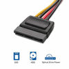 Picture of Cable Matters 3-Pack 4 Pin Molex to SATA Power Cable (SATA to Molex) - 6 Inches